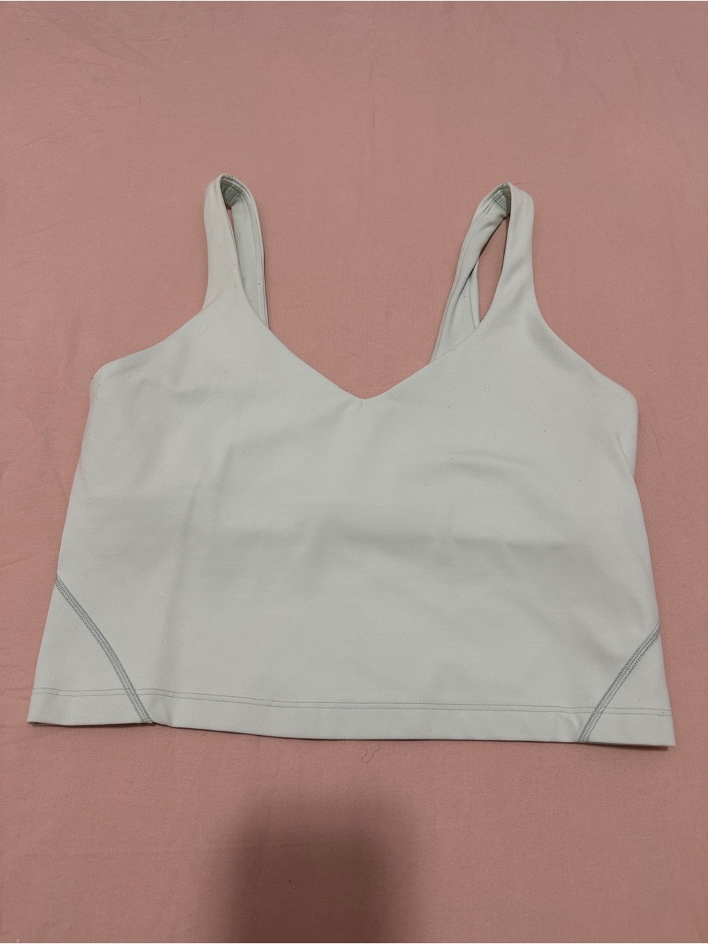 Lululemon light mint V-Neck Crop Tank Top- Women Intimates & Sleepwear